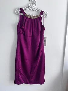 Evan-Picone Dress Size 10 Silky Pink Curvy - Picture 1 of 9