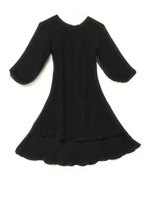 NIÑOS NIÑAS NEGRA ABAYA | JILBAB | MEZQUITA | MADRESSAH | ROPA ISLÁMICA - Imagen 1 de 3