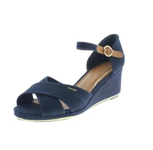 Wrangler Isla Mila - Sandali Con Zeppa Blu - Taglia 39 Scarpe Donna Sandali - Foto 1 di 3
