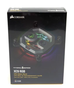 T CORSAIR Hydro X Series,XC9 RGB CPU Water Block Intel LGA 2066 AMD STR4 - Picture 1 of 6