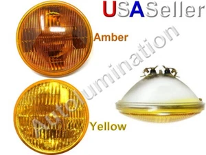 New 4412-a Amber Yellow 12 Volt Par46 Sealed Beam Headlight Bulb 5-3/4" LH-23065 - Picture 1 of 1