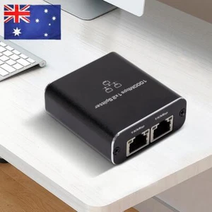 RJ45 Splitter 1 To 2 with USB Power Cable High Speed for PC TV Box Router Sharer - Afbeelding 1 van 12
