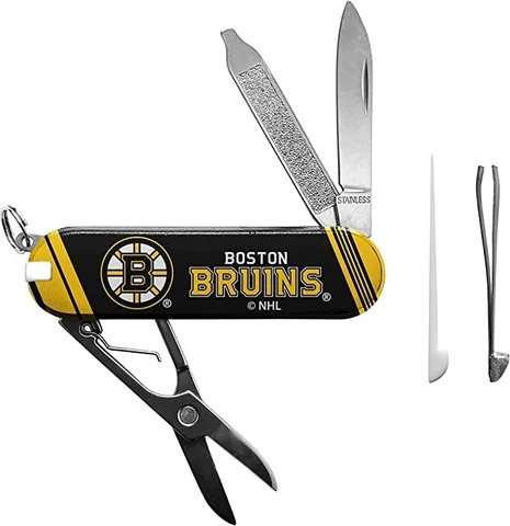 New Boston Bruins Essential Keychain Pocket Knife Multi Tool, NHL Cover