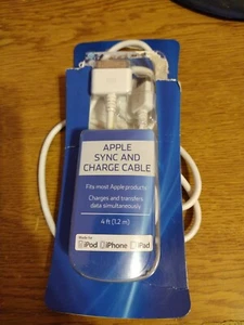 ONN Apple Sync and Charge Cable -4ft for iPod,iPhone,iPad - Picture 1 of 2