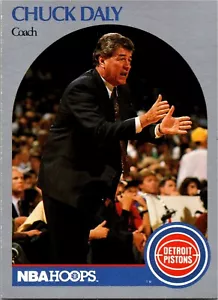 1990 NBA Hoops NBA Coach Chuck Daly #312. - Picture 1 of 2