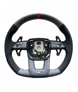 GENUINE LAMBORGHINI URUS NEW ALCANTARA PERFORMANTE HEATED STEERING WHEEL RED - Picture 1 of 6