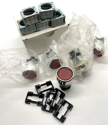 5PCS Siemens 3SB3501-0AA21-0PA0 / 3SB3 501-0AA21-0PA0 Drucktaster Rot NEU-OVP - Image 1 of 4
