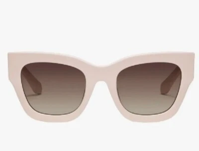 Gafas de sol cuadradas Quay By the Way nuevas con etiquetas champán desnudo/marrón/dorado unisex Foto 1 de 4