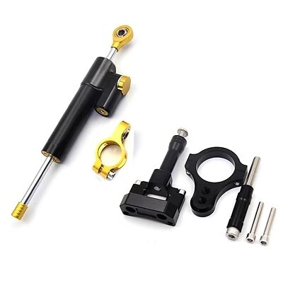 Motorcycle CNC Steering Damper Mounting Bracket Kit For Yamaha YZF R3 R25 MT03 - Imagem 1 de 4