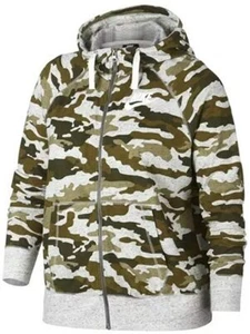 Nike Women's Sportswear Gym Vintage Camo Hoodie AR1722 399 Size 1X - Picture 1 of 5