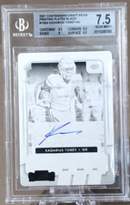 KADARIUS TONEY 2021 Contenders Draft Pick RC 1 of 1 Printing Plate