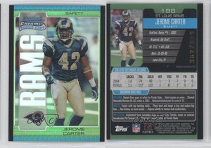 2005 Bowman Chrome Green Refractor /399 Jerome Carter #198 Rookie RC