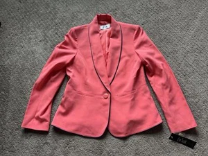 Le Suit Women’s Coral Pink/ Indigo Blazer Size 10 $200.00 - Picture 1 of 6