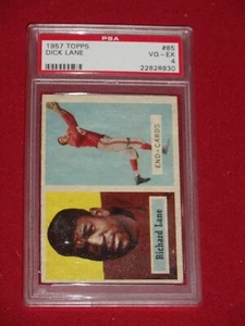 1957 Topps Dick Lane Rookie PSA 4 VG-EX #85 RC High End for Grade - Picture 1 of 2