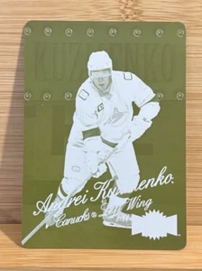 2022-23 Skybox Metal Universe Retro Rookies Andrei Kuzmenko Printing Plate 1/1 - Picture 1 of 2