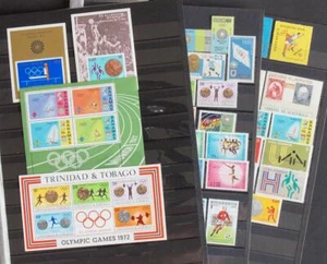 AMERIKA & KARIBBEAN 1972 OLYMPISCHE SPIELE, XF Cpl. Neuwertig ** Blätter + Sets Sammlung - Bild 1 von 4