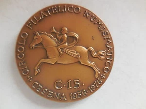 medaglia circolo filatelico numismatico Cesena 1976 - Foto 1 di 2