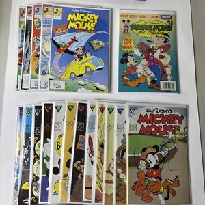 Walt Disney’s Mickey Mouse/Adventures +UK #14 Lot of 18 Comics 1988 FInal Issues - Picture 1 of 13