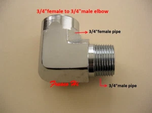 Lowrider Hydraulics 3/4"female pipe to 3/4"male pipe elbow, 1 unit, new, hopping - Bild 1 von 1