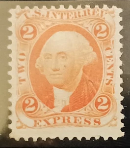 SCOTT R10C 2 CENT EXPRESS REVENUE USED ORANGE 1862-71 - Picture 1 of 1