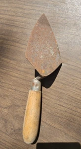 Vintage Brick Masons Pointing Trowel Total  11.5” Blade 6” Wood Handle Tool - Picture 1 of 3