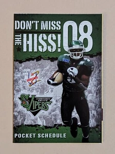 2008 Tennessee Valley Vipers Arena Football Pocket Schedule af2 🏈🏈 - Picture 1 of 2