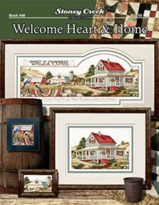 Welcome Heart & Home BK448 by Stoney Creek cross stitch pattern - Picture 1 of 1