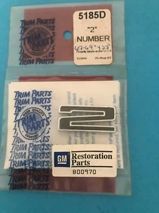 1967-1969 GM Restoration Trim Parts # 5185D Number "2" Side Hood in 427 NEW - Picture 1 of 1