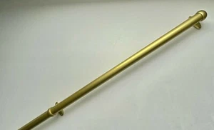 Corrimano ottonato satinato mm 32 completo mt 1 arredo disabili bagno scala casa - Imagen 1 de 1