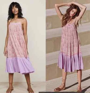 FREE PEOPLE Spell & The Gypsy Jewel Strappy Quartz DRESS Size L Large - Picture 1 of 8