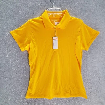 Camisa Polo Antigua Mujer Top Mediana Dorada Piqué Xtra Lite Manga Corta Nueva con Etiquetas Foto 1 de 4