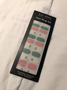 Kit de envoltura de uñas Rae Dunn ~ verde, rosa y blanco ~ nuevo en caja todavía sellado - Imagen 1 de 2