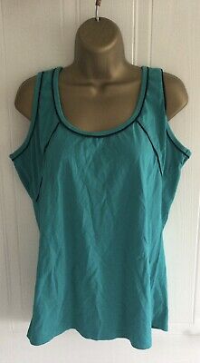 Sports Exercise Green And Black Vest Top Size 16 • 3.66€