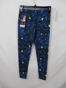 Halloween Leggings Womens Small Owl Moon Blue Ankle NOBO Cotton New - Picture 1 of 11