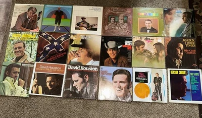 Lot Of 18 Vintage Country Vinyl Albums Read For Artist & Titles EXCELLENT COND - Image 1 of 4