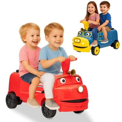 2-Seater Ride On Train Trackless 12V Kids Electric Car With Bluetooth & Music - Image 1 of 4