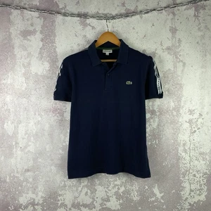 Lacoste Polo Shirt Men’s Luxury Y2K Tee Classic Blue Size M - Picture 1 of 7