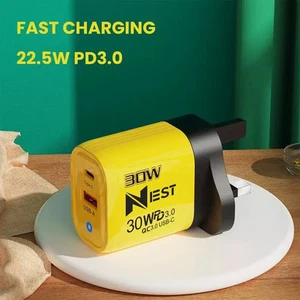 Für iPhone 15 16 Pro Max Samsung Schnell Ladegerät 22,5W USB-C PD Stecker Ladekabel - Bild 1 von 30