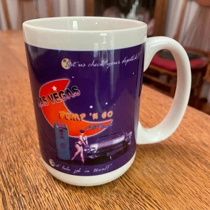 Taza de café de recuerdo Las Vegas Pump 'N Go Best Lube Job in Town - Imagen 1 de 5