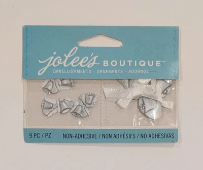 Серебряные мини-свадебные колокольчики Jolee украшения для скрапбукинга без клея - Изображение 1 из 3