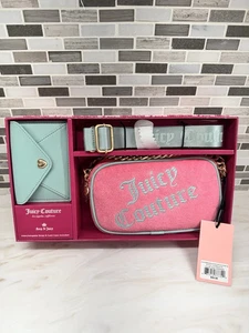 JUICY COUTURE 3 PC. Slim Camera Bag W/ Interchangeable Strap & Card Case! - NEW! - Picture 1 of 10