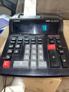 Casio DR-250TM Office Calculator 12 Digits Receipt Taxes Mathematics-Tested - Picture 1 of 1