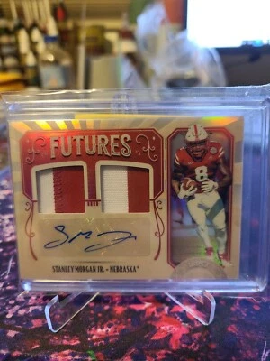 2019 Panini Legacy Futures #ed 8/40 Stanley Morgan Jr RPA Rookie Dual Patch Auto - Image 1 of 3