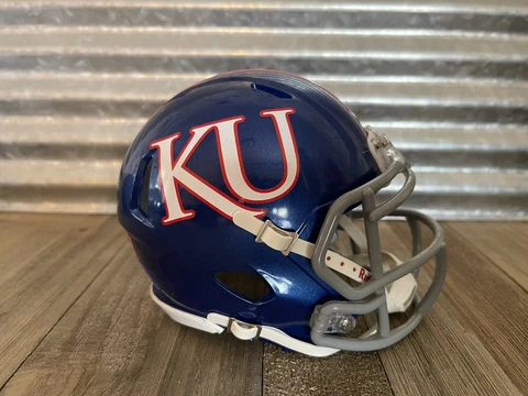 Custom Kansas Jayhawks (2019-Current) Speed Mini Helmet Cover