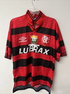 Flamengo Brasil #10 Vintage Jersey Shirt LUBRAX GG Pertrobras FC Soccer Football - Picture 1 of 5