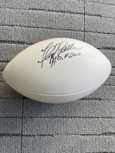 Floyd Little Signed NFL White Panel Ball, HOF 2010, JSA - Picture 1 of 4