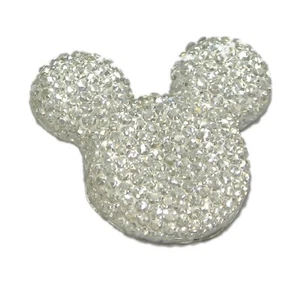 10 pcs Clear Acrylic Flatback Rhinestone Mouse Gems 30mm Flat Back Resin - Picture 1 of 7