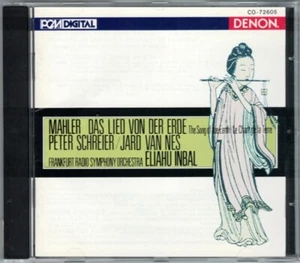 Eliahu INBAL: MAHLER DAS LIED VON DER ERDE Peter Schreier Jard van Nes DENON CD - Picture 1 of 1