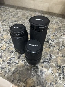 Kalimar Auto Zoom MC Lenses For Minolta - Set of 3 - Picture 1 of 3