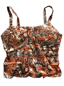 Top You Mi para mujer naranja floral con correa de espagueti talla XS - Imagen 1 de 4